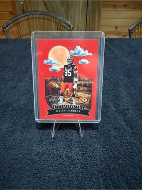 From Downtown Myles Garrett Football Card — Red Background